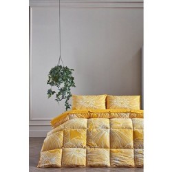 Çift Kişilik Uyku Takımı taç parma sarı