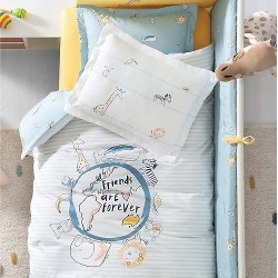 Bebek uyku seti yataş marka mavi Erkek bebek için