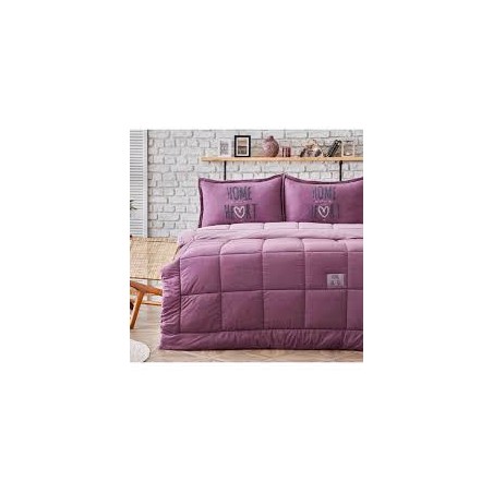 karaca çift kişilik uyku seti softy lila comfort pamuk