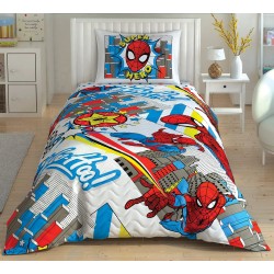 Uyku Seti Tek Kişilik spiderman Hero taç lisanslı, taç uyku seti